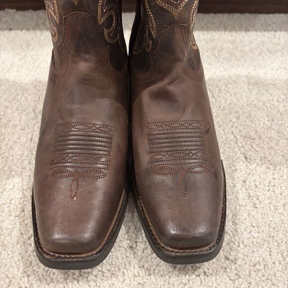 NEW Shyanne Jesse Performance Western Boots Women 7 Dark Brown Leather Handcraft - Picture 5 of 9